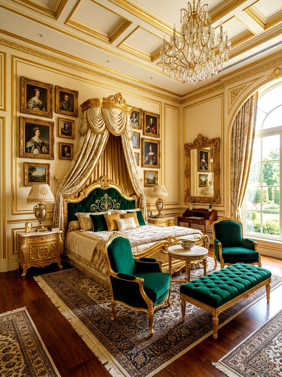 Gold Royal Decor - 30 princess bedroom ideas