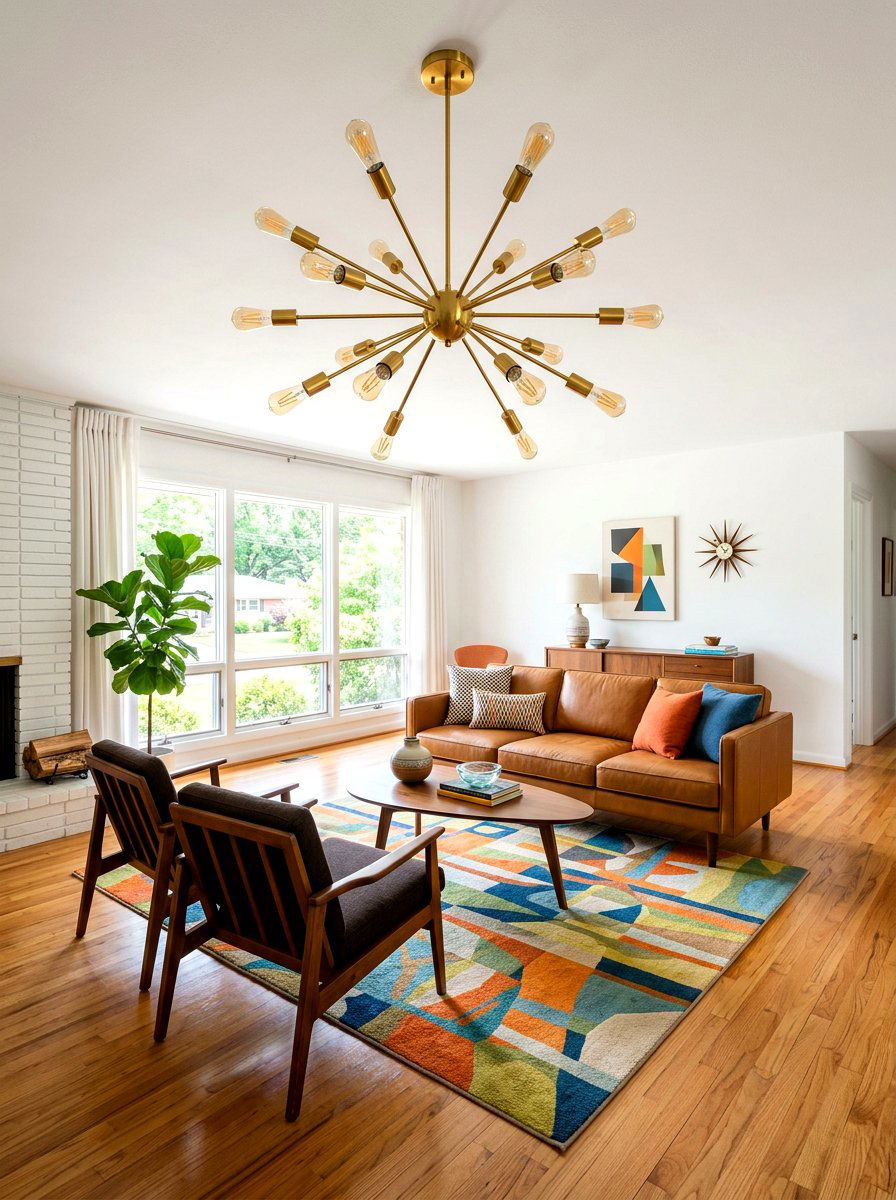 Gold Sputnik Chandelier Living Room - 30 statement chandelier ideas