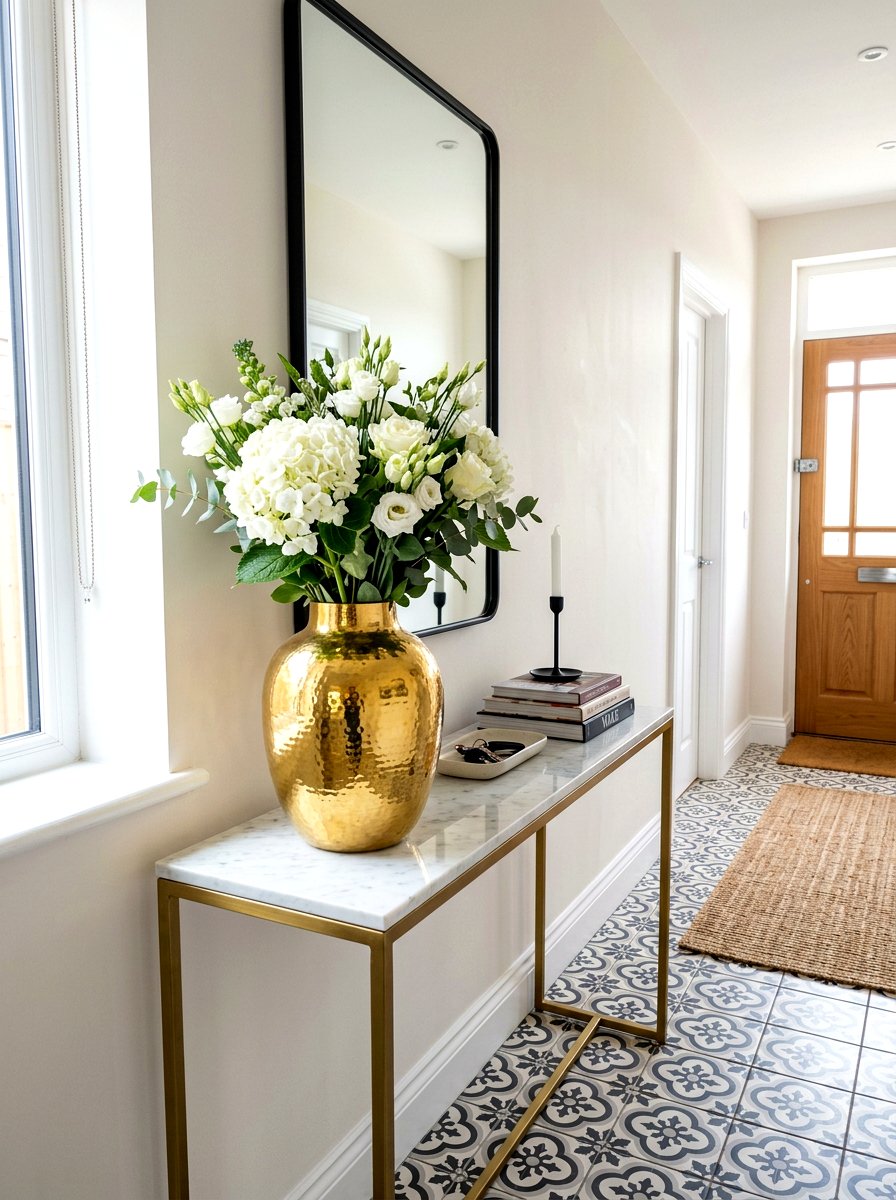 Gold Vase - 30 gold accent decor ideas