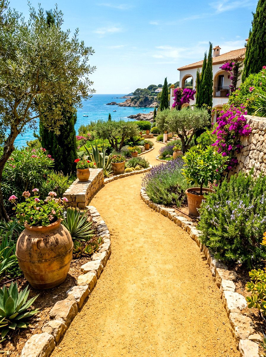 Gold decomposed granite path - 30 decomposed granite front yard ideas