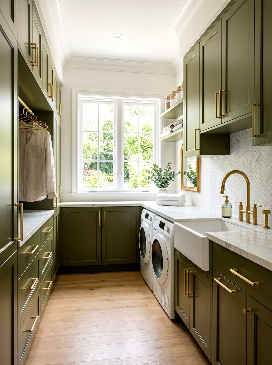 Gold hardware laundry room - 30 mudroom laundry room ideas