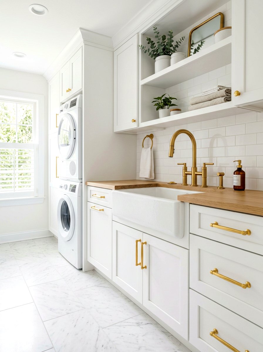 Gold hardware utility sink cabinet - 30 utility sink cabinet ideas