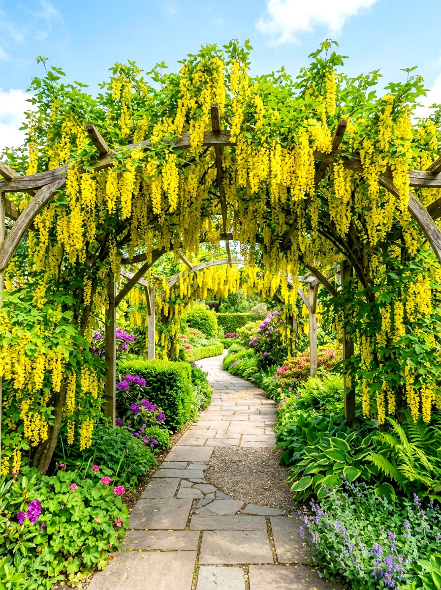 Golden Chain Tree - 30 flowering tree garden ideas