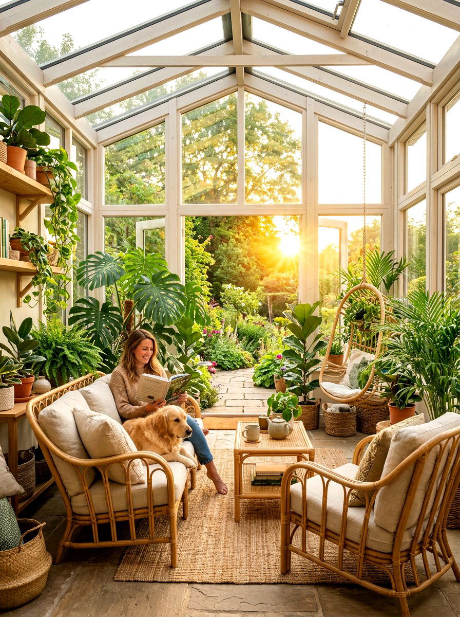 Golden Hour Sunroom - 30 desert color decor ideas