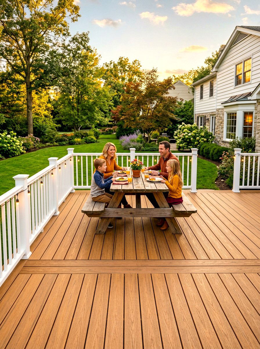 Golden Oak Composite Decking - 30 composite deck color ideas