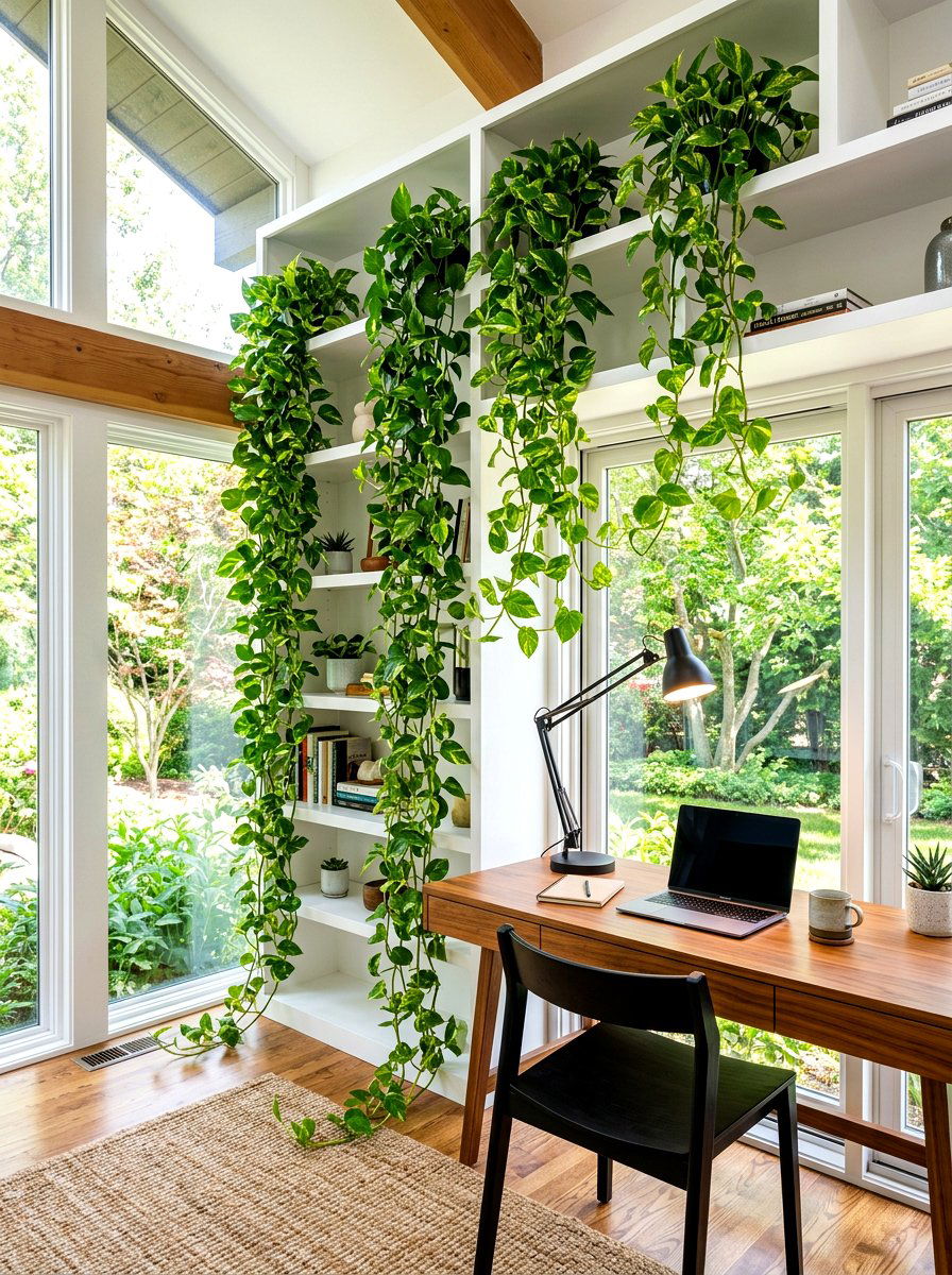 Golden Pothos Vine - 30 sunroom plant ideas