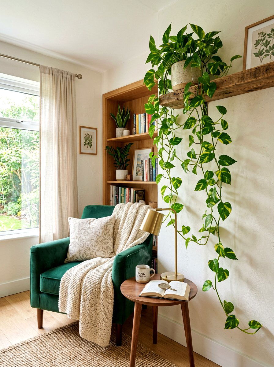 Golden Pothos - 30 tropical indoor plant ideas