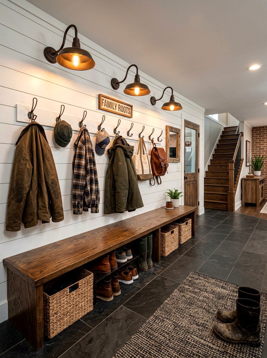 Gooseneck Barn Light - 30 dark basement lighting ideas