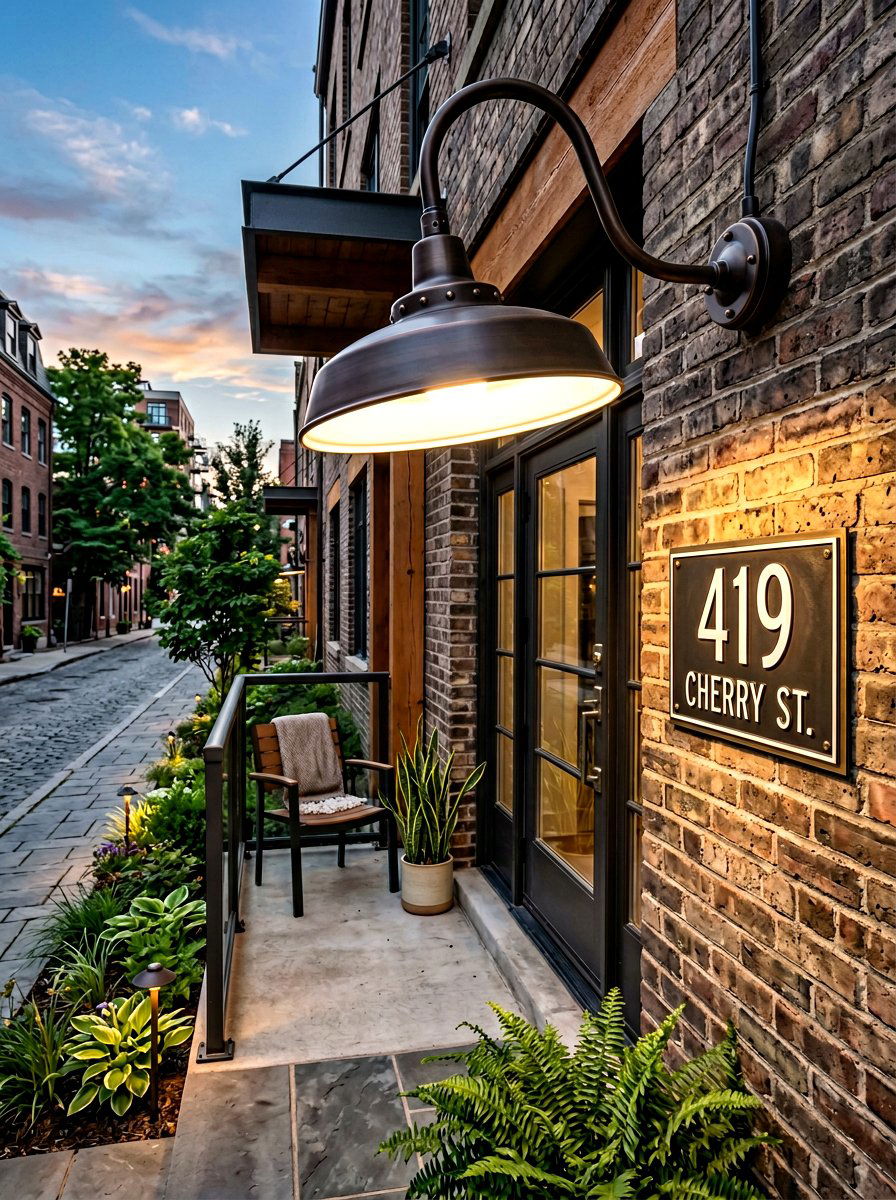 Gooseneck Porch Light - 30 porch lighting ideas
