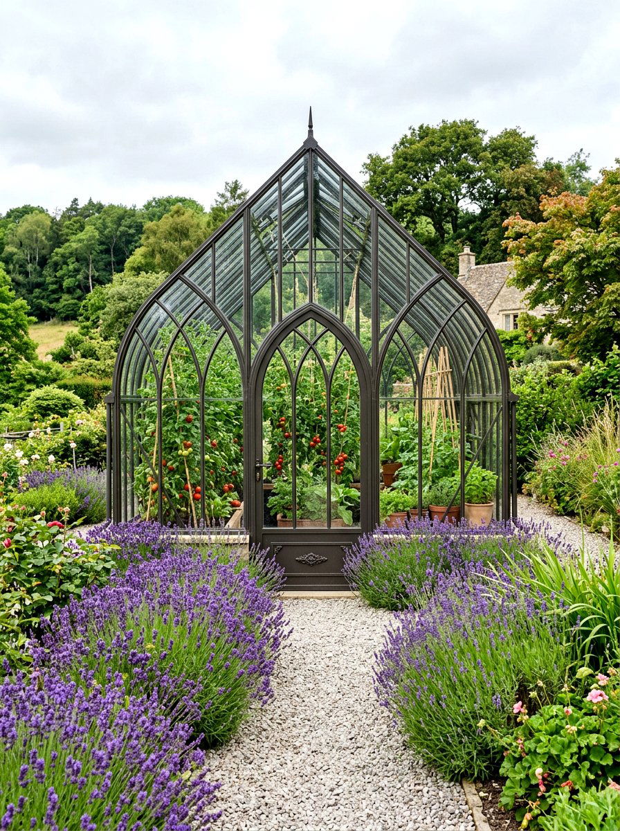 Gothic Arch Greenhouse - 30 freestanding greenhouse ideas