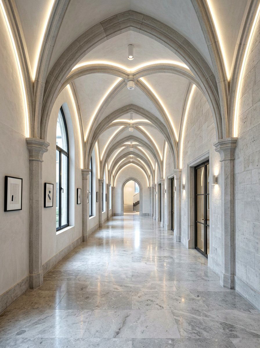 Gothic Arched Interior Passage - 30 arched doorway ideas