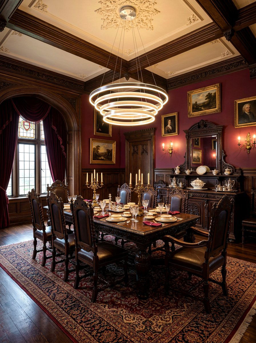 Gothic Victorian Antiques Modern Lighting - 30 eclectic dining room ideas