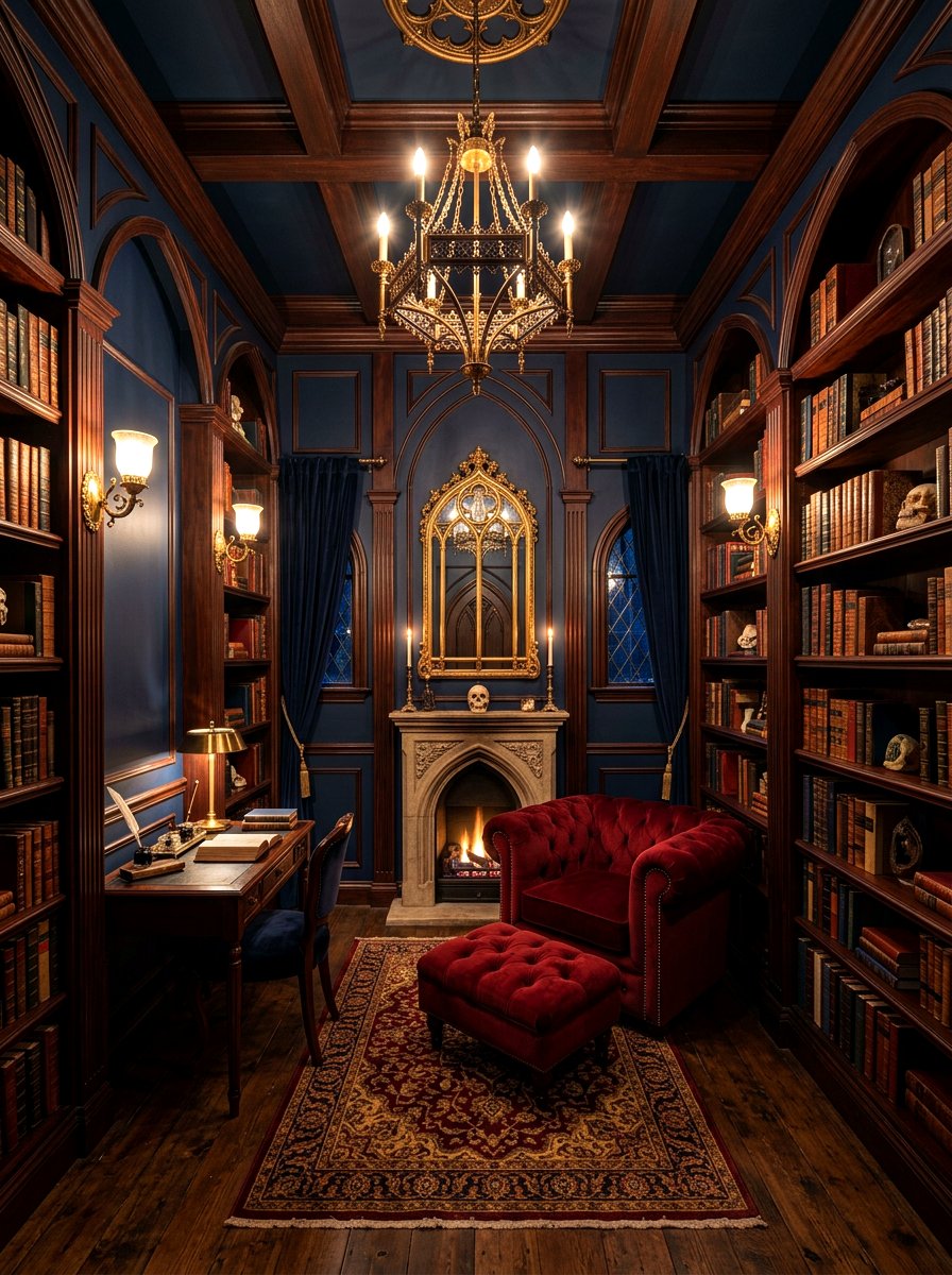 Gothic style dark shed - 30 reading shed ideas