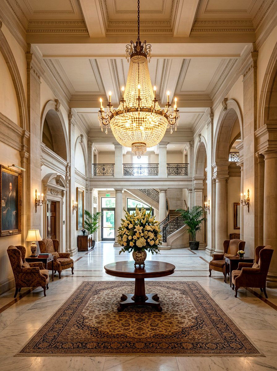 Grand Entrance Sitting Area - 30 parlor room ideas