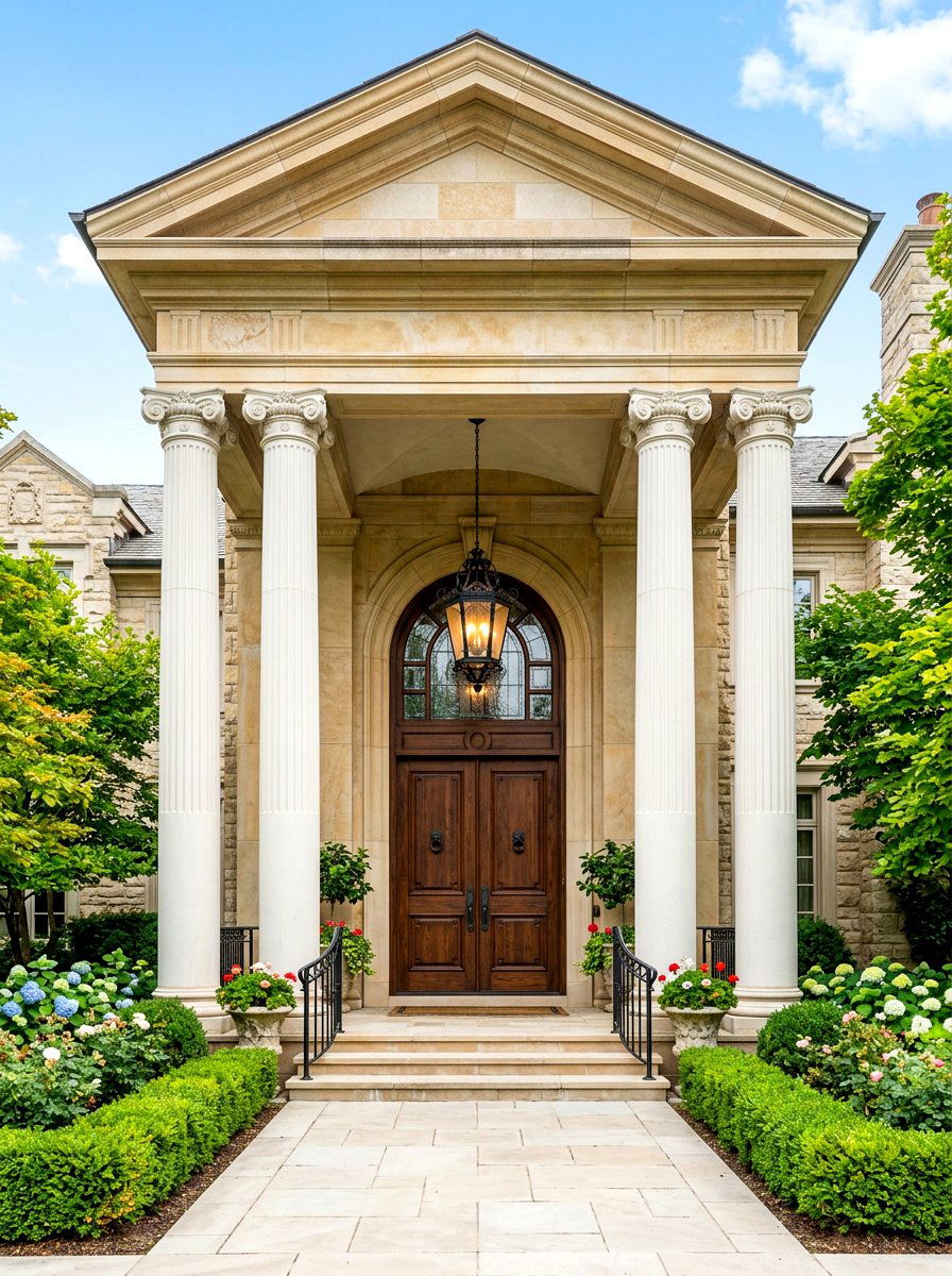 Grand Entryway - 30 home exterior ideas