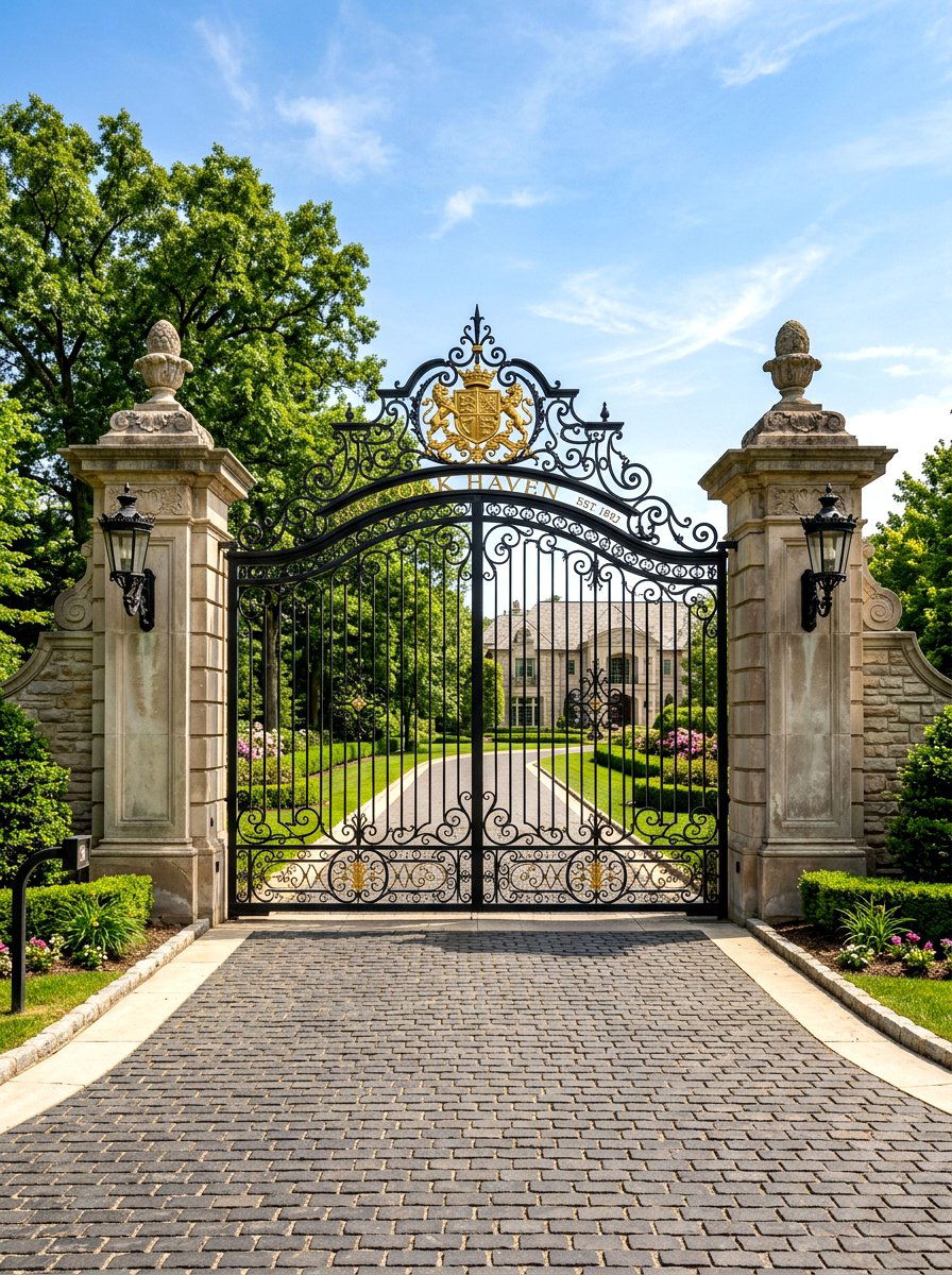 Grand Estate Entry Gate - 30 front gate ideas