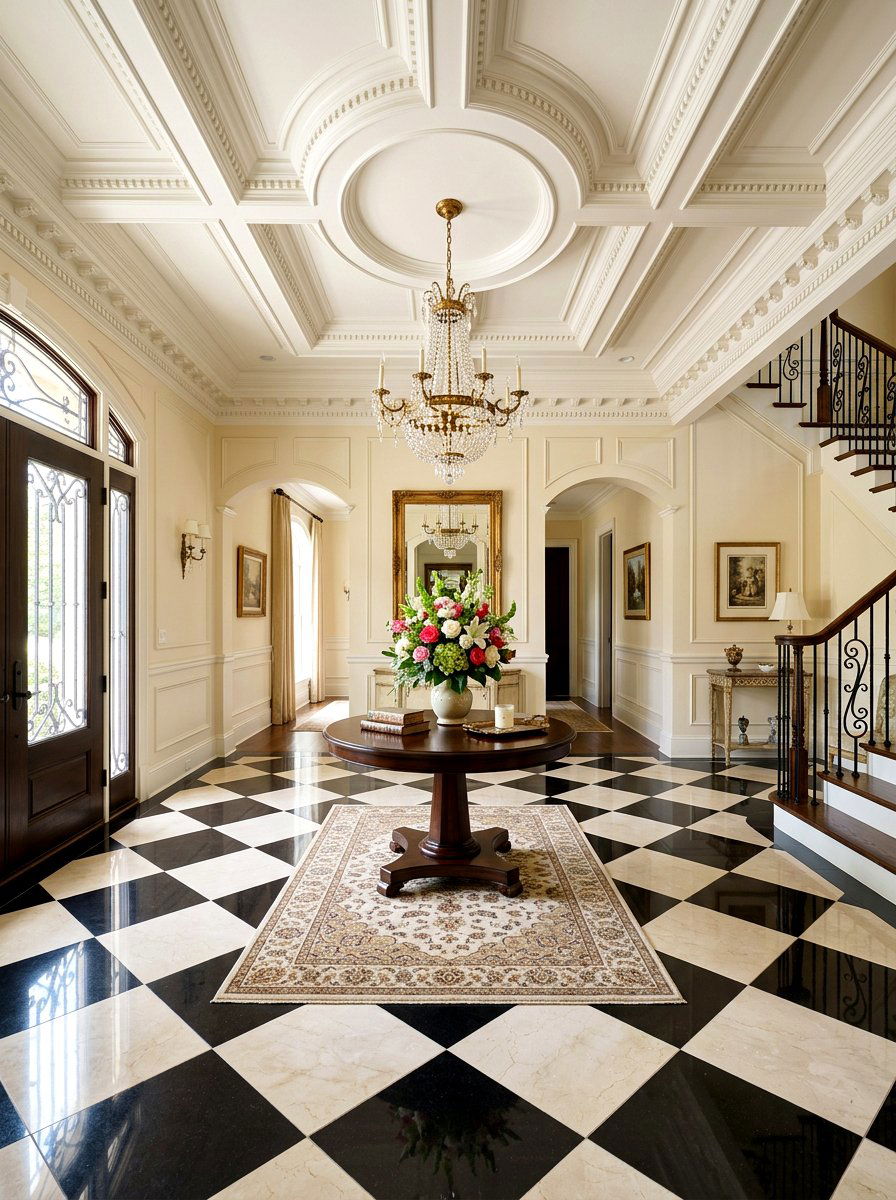 Grand Foyer Crown Molding - 30 crown molding ideas