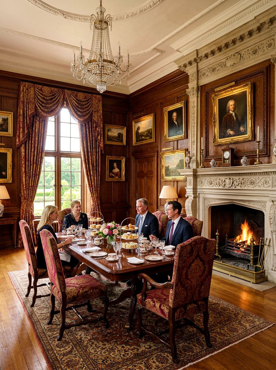 Grand Manor Tea Room - 30 English tea room ideas