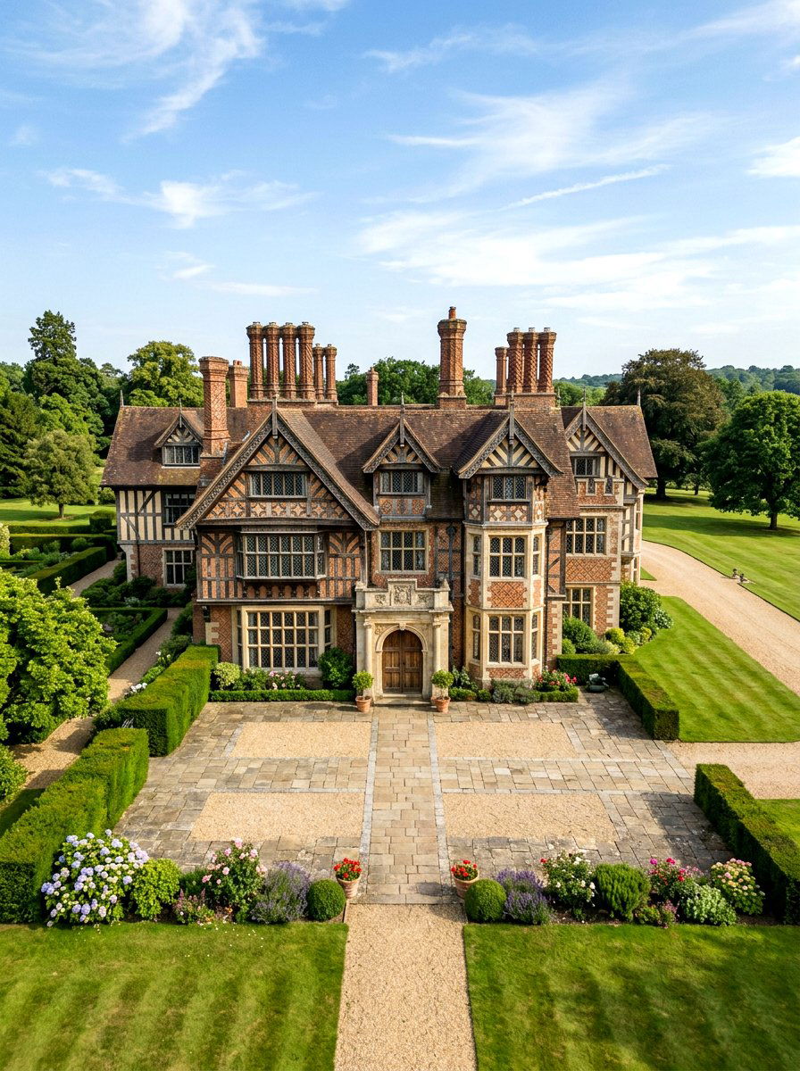 Grand Tudor Estate - 30 Tudor house exterior ideas