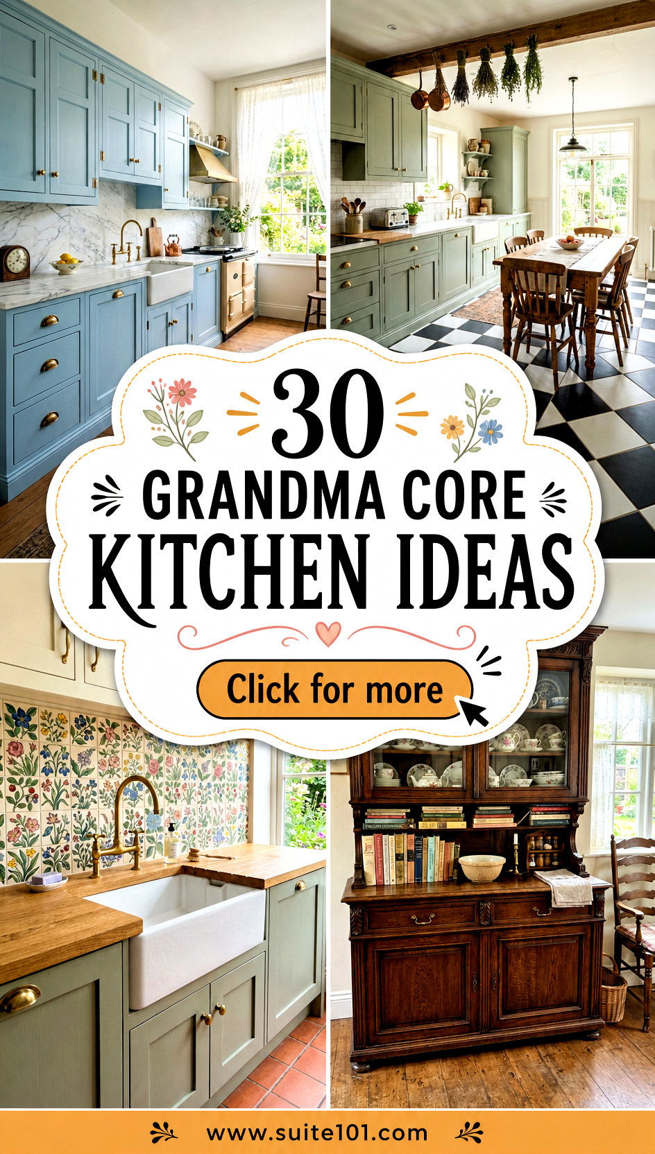 Grandma Core Kitchen Ideas 30 Cozy Vintage Touches to Copy - Grandma Core Kitchen Ideas: 30 Cozy Vintage Touches to Copy