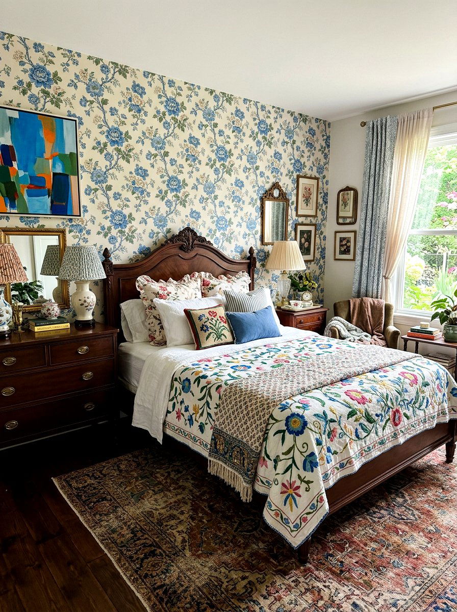 Grandmillennial Bedroom - 30 viral bedroom decor ideas