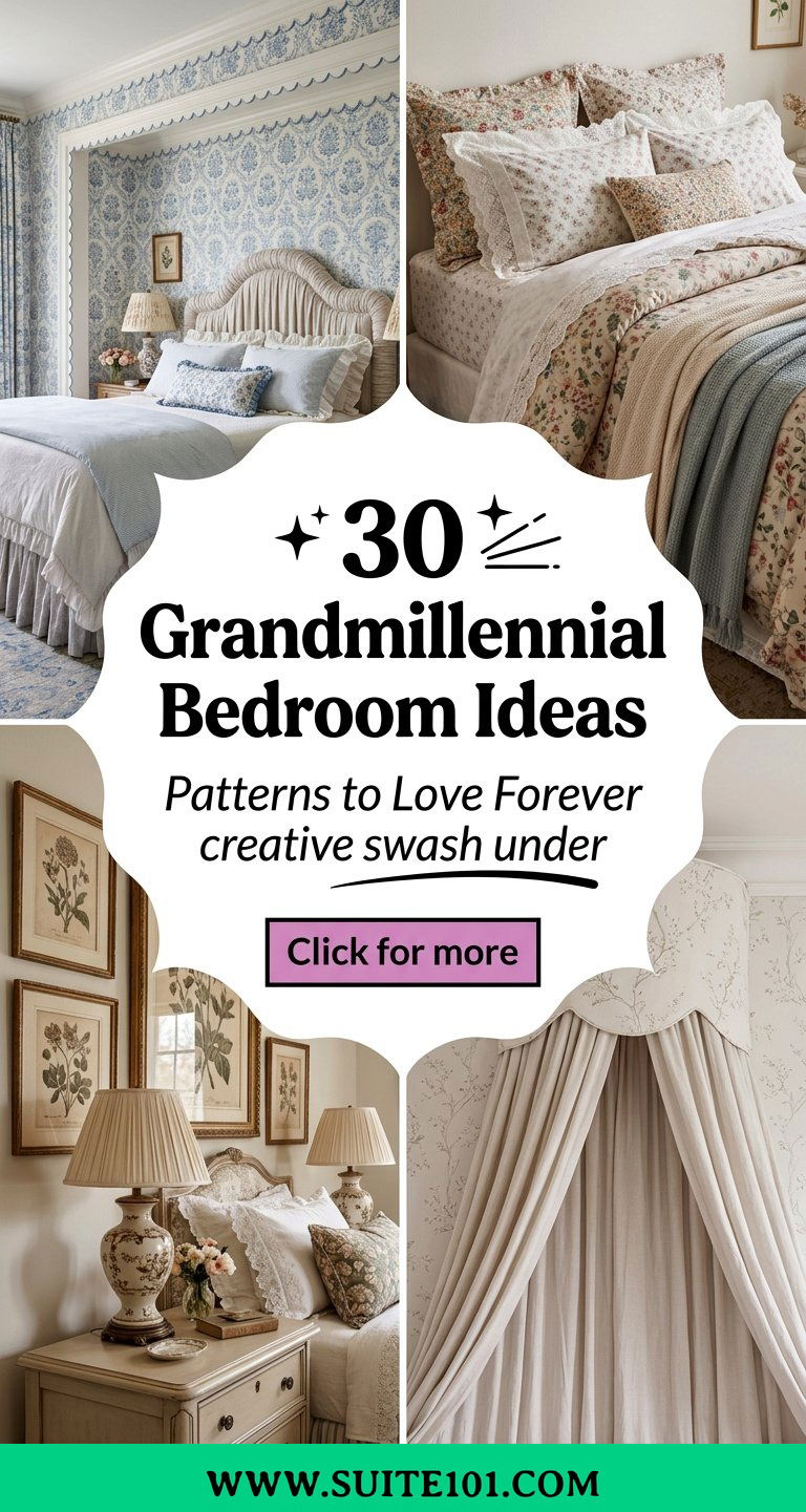 Grandmillennial Bedroom Ideas 30 Patterns to Love Forever - Grandmillennial Bedroom Ideas: 30 Patterns to Love Forever