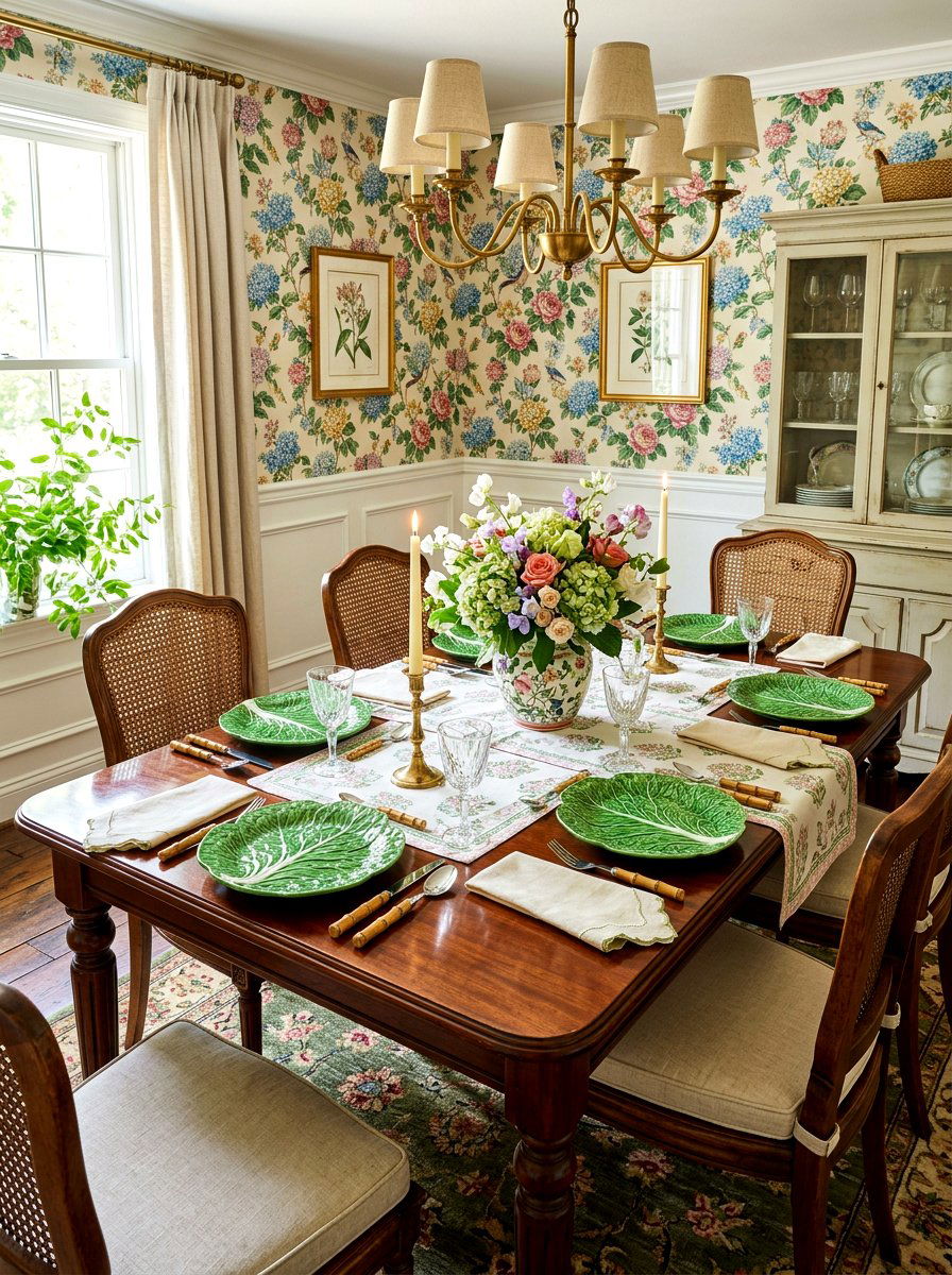Grandmillennial Dining Decor - 30 lettuce plate dining ideas