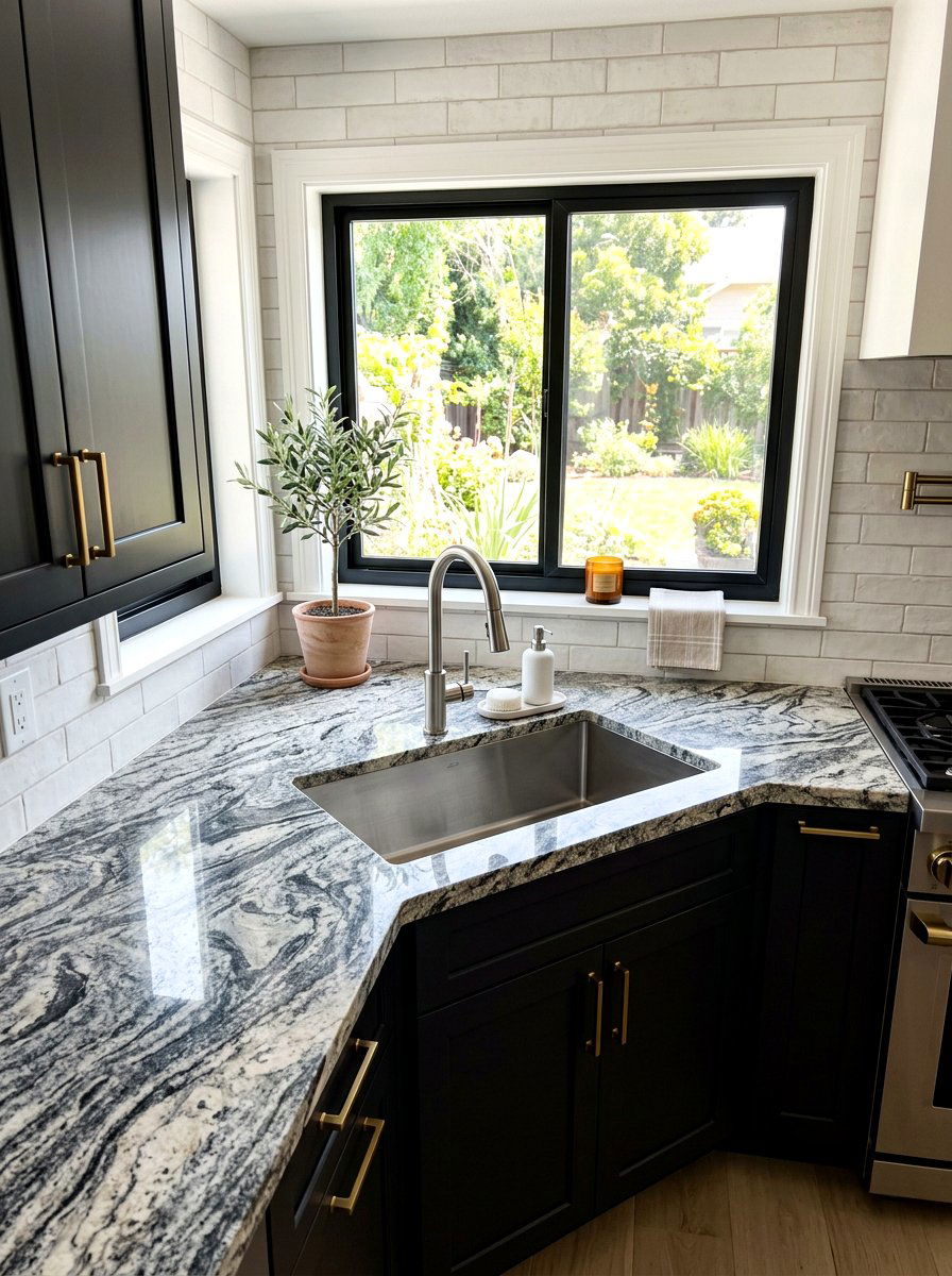 Granite Countertop Corner Sink - 30 corner sink kitchen ideas
