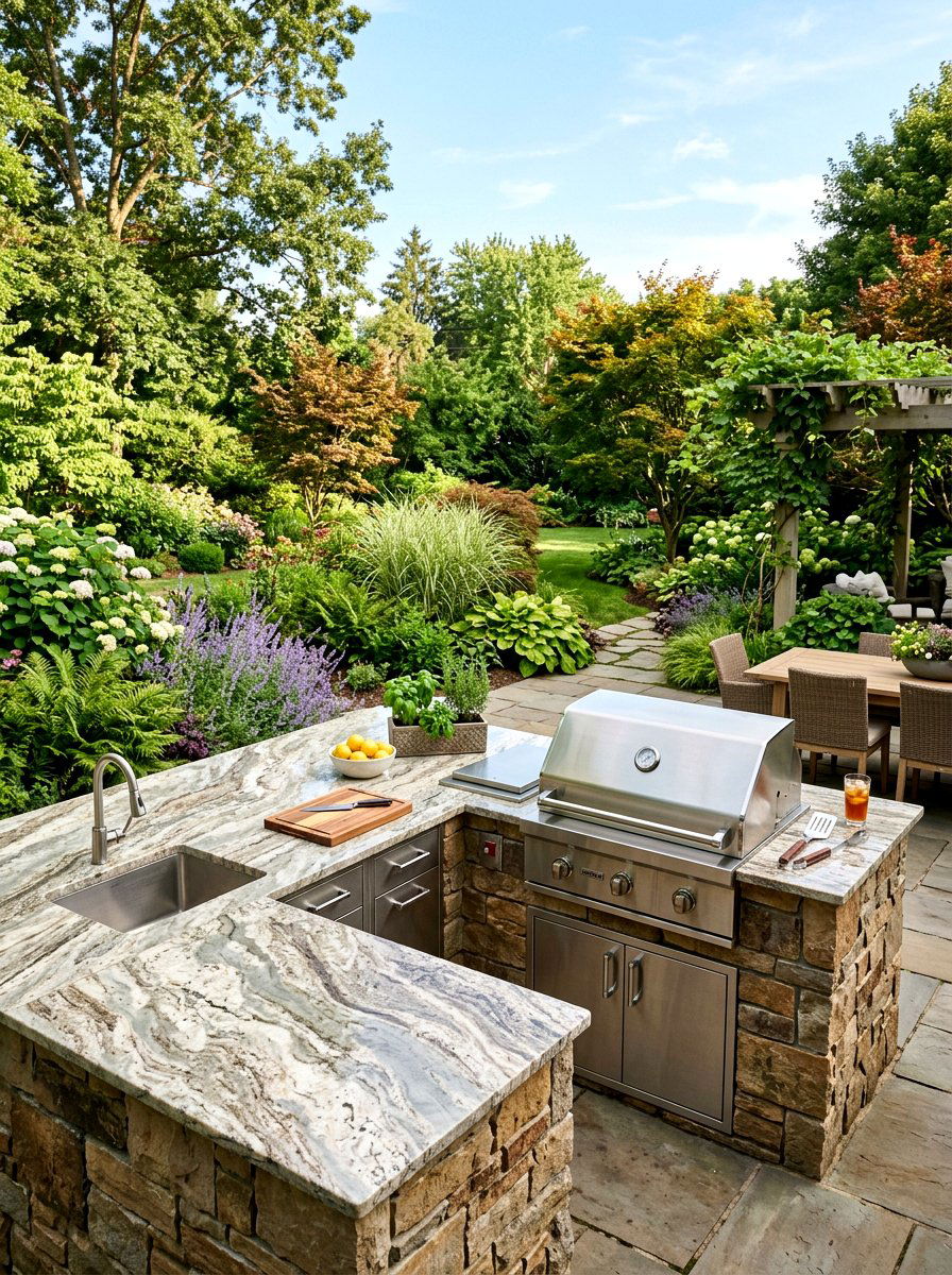 Granite Countertop Outdoor Kitchen - 30 outdoor kitchen ideas