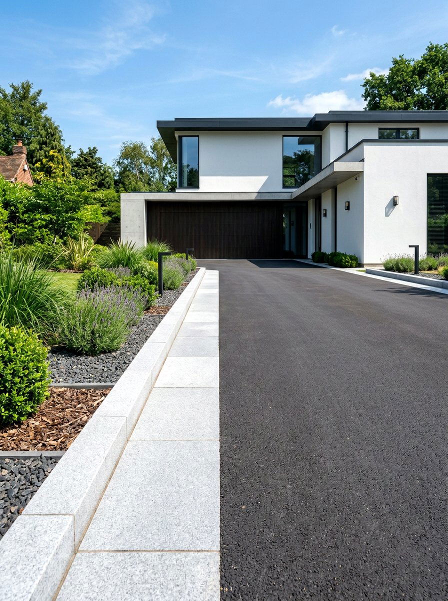 Granite Driveway Edging - 30 driveway border ideas