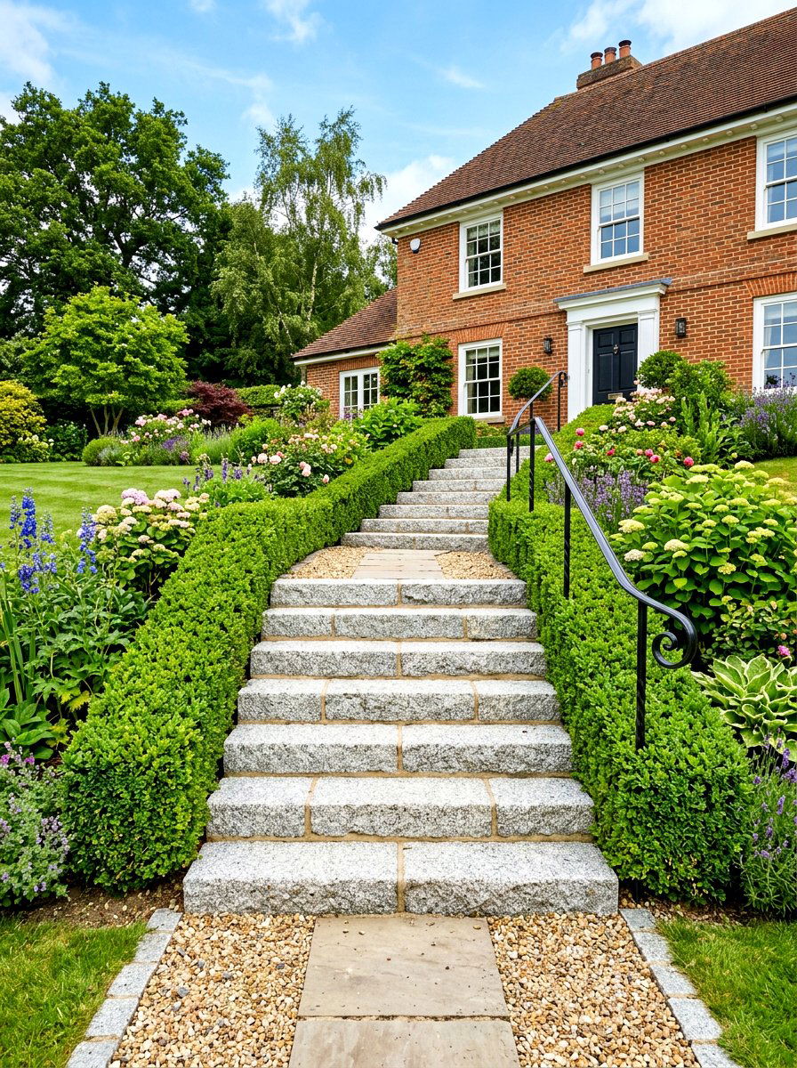 Granite Garden Steps - 30 stepping stone ideas