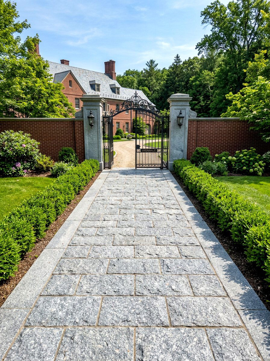 Granite Path - 30 stone walkway ideas