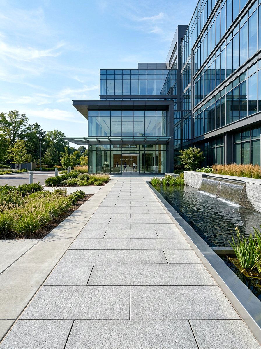 Granite Plank Walkway - 30 front walkway ideas