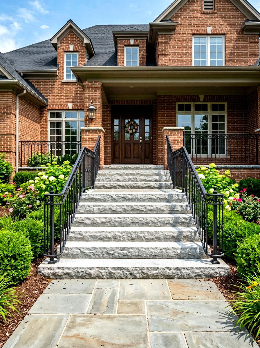 Granite Porch Stairs - 30 porch step ideas