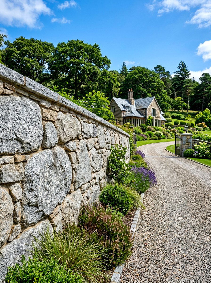 Granite Wall - 30 garden wall ideas
