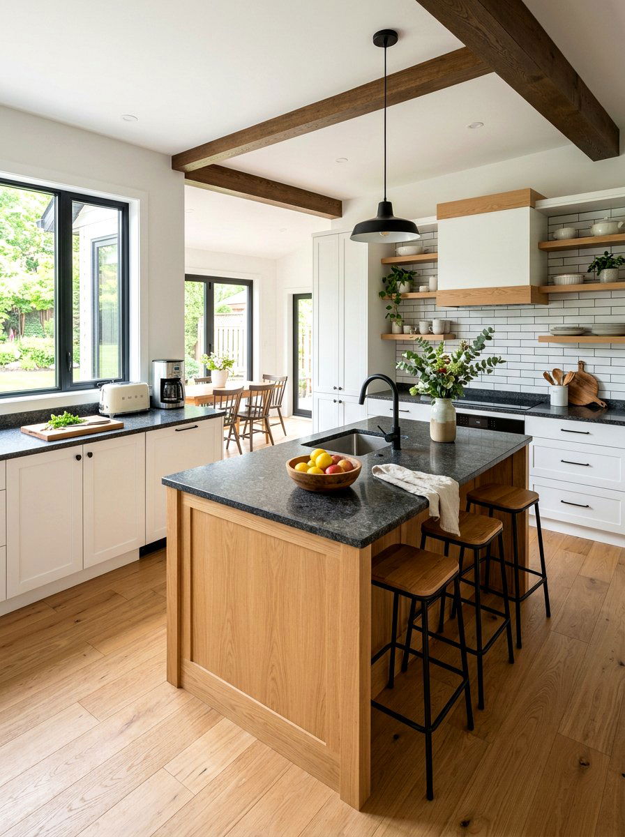 Granite Wood Kitchen - 30 granite kitchen ideas