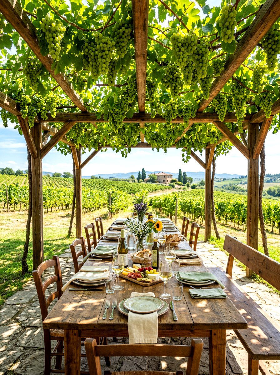 Grapevine Pergola Roof - 30 pergola shade ideas