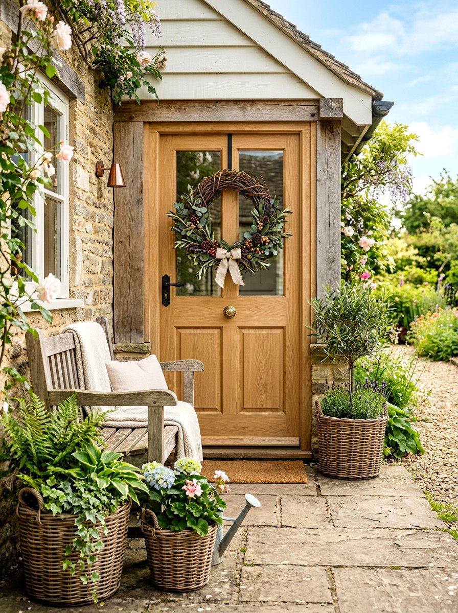 Grapevine Wreath - 30 door wreath ideas