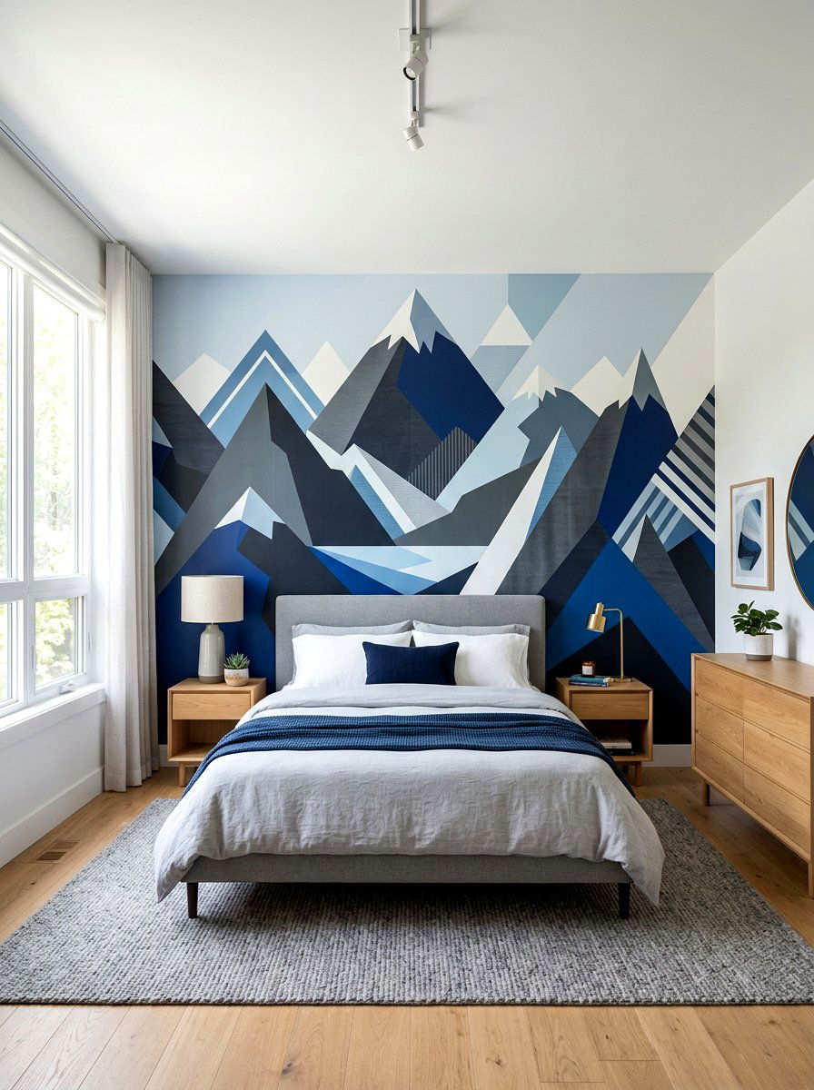 Graphic Wall Mural - 30 tween boy bedroom ideas