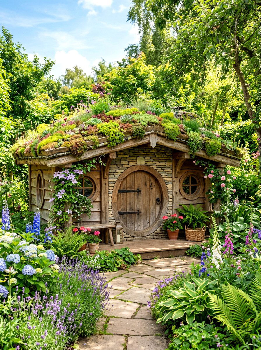Grass Roof Playhouse - 30 playhouse ideas