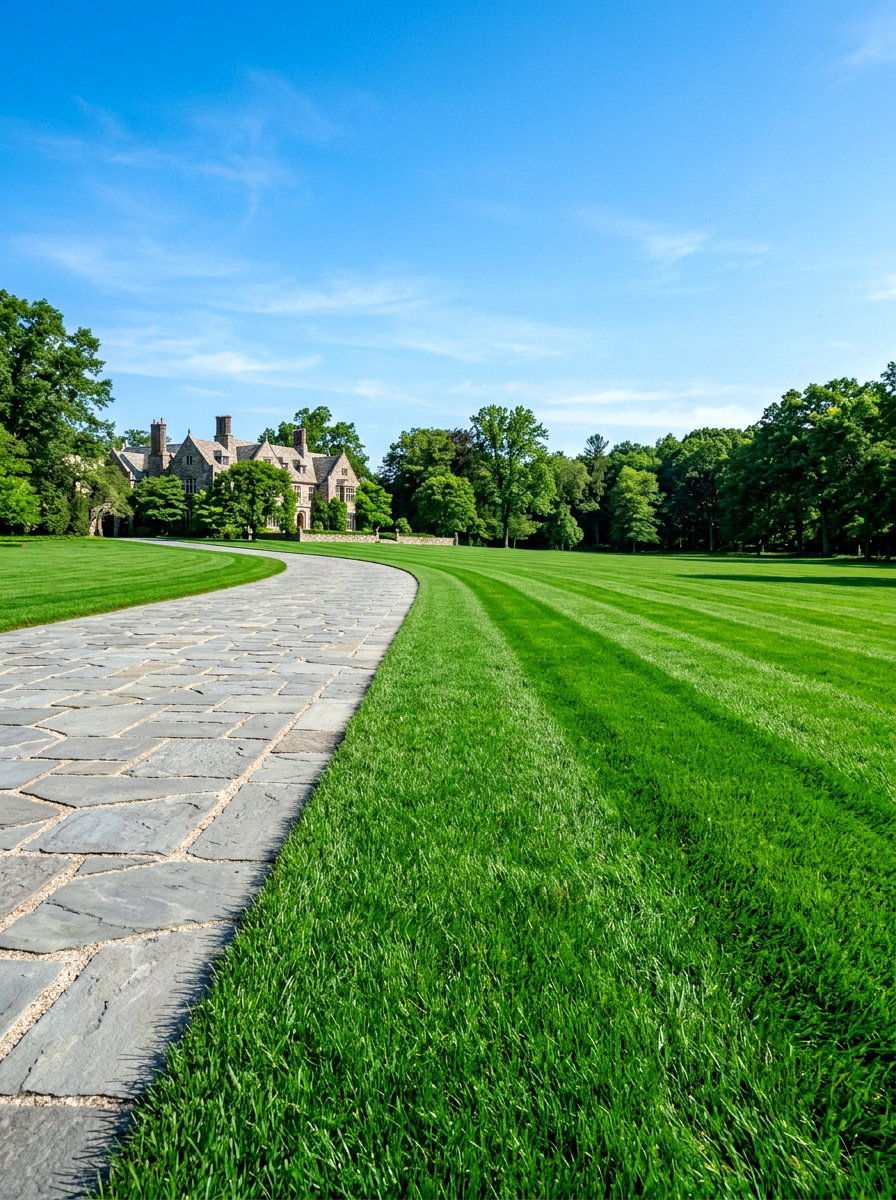 Grass Strip Driveway Edging - 30 driveway border ideas