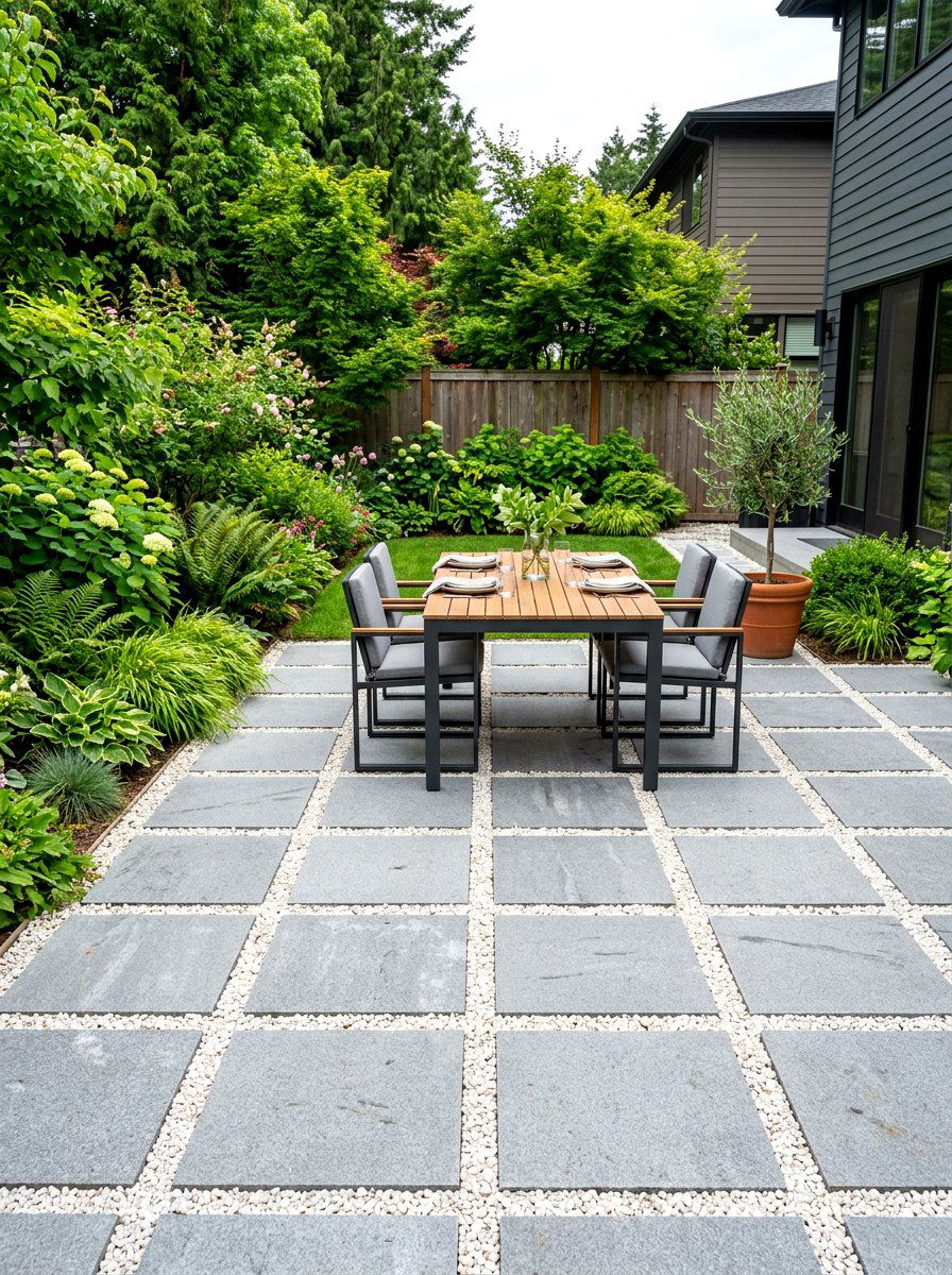 Gravel And Paver Patio - 30 gravel backyard ideas