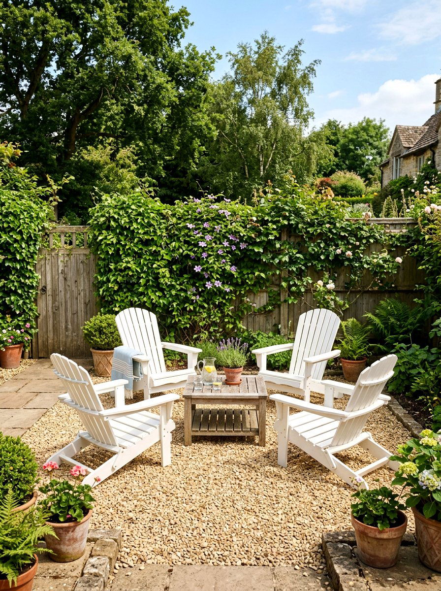 Gravel Courtyard Flooring - 30 courtyard conversation area ideas