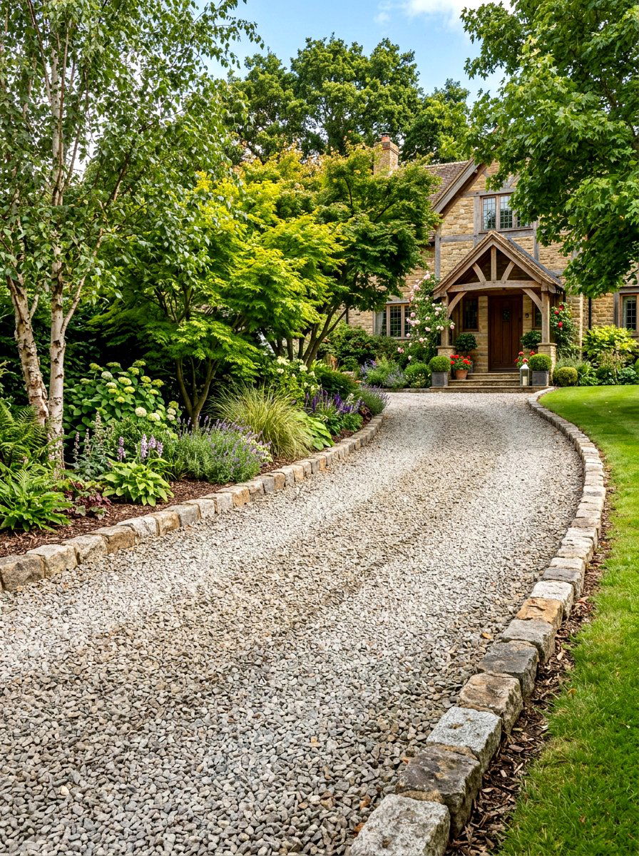 Gravel Driveway Landscaping - 30 gravel backyard ideas