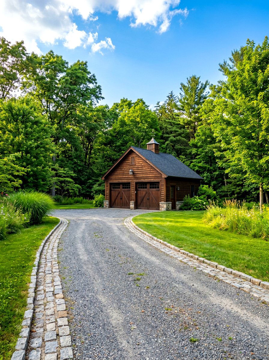 Gravel Driveway To Garage - 30 detached garage curb appeal ideas