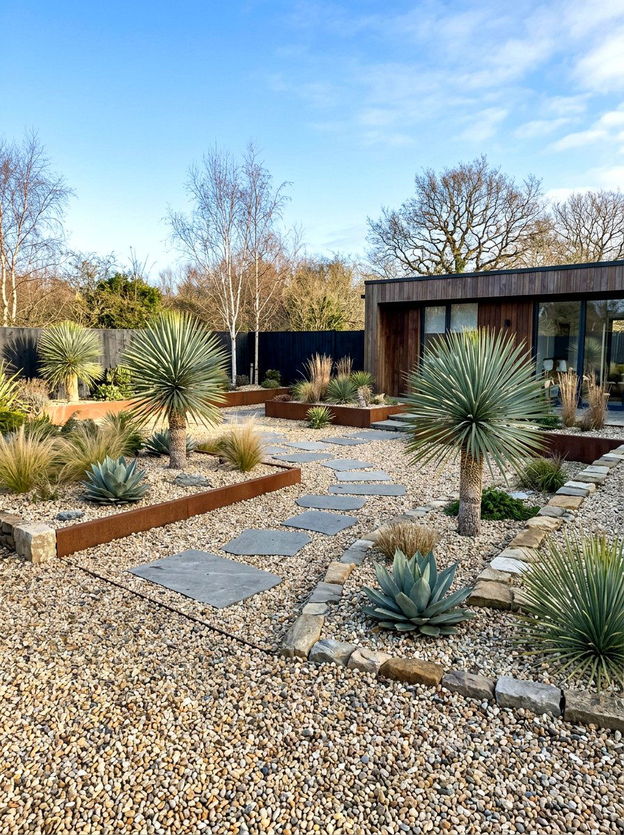 Gravel Garden Layout - 30 winter garden ideas