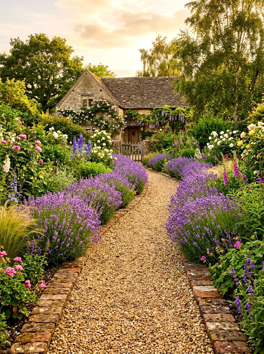 Gravel Garden Path - 30 English garden ideas