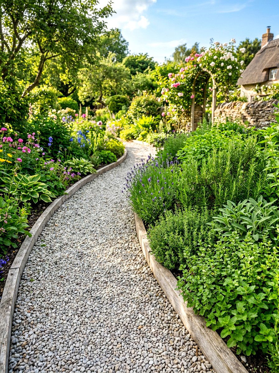 Gravel Garden Walkway - 30 potager garden ideas