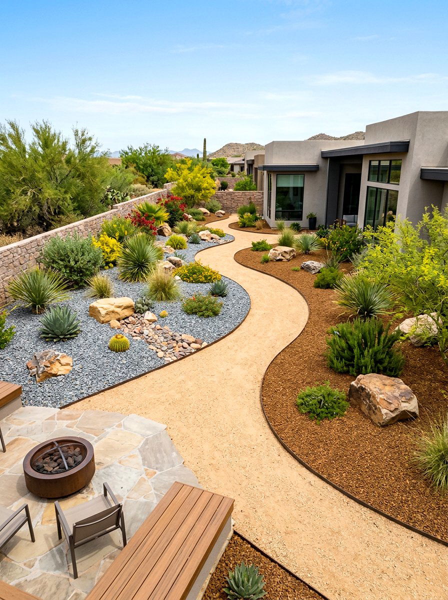 Gravel Landscaping - 30 southwestern backyard ideas