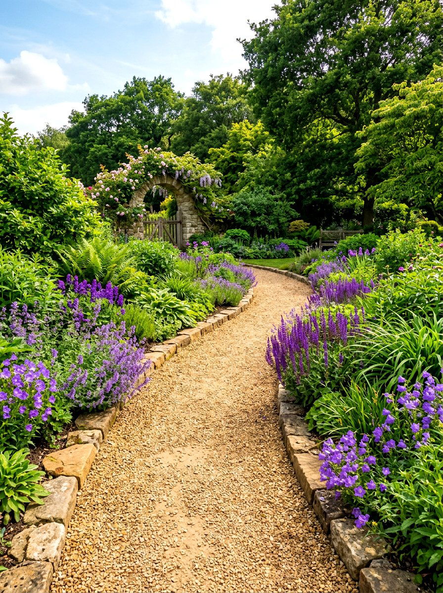 Gravel Path - 30 French country garden ideas